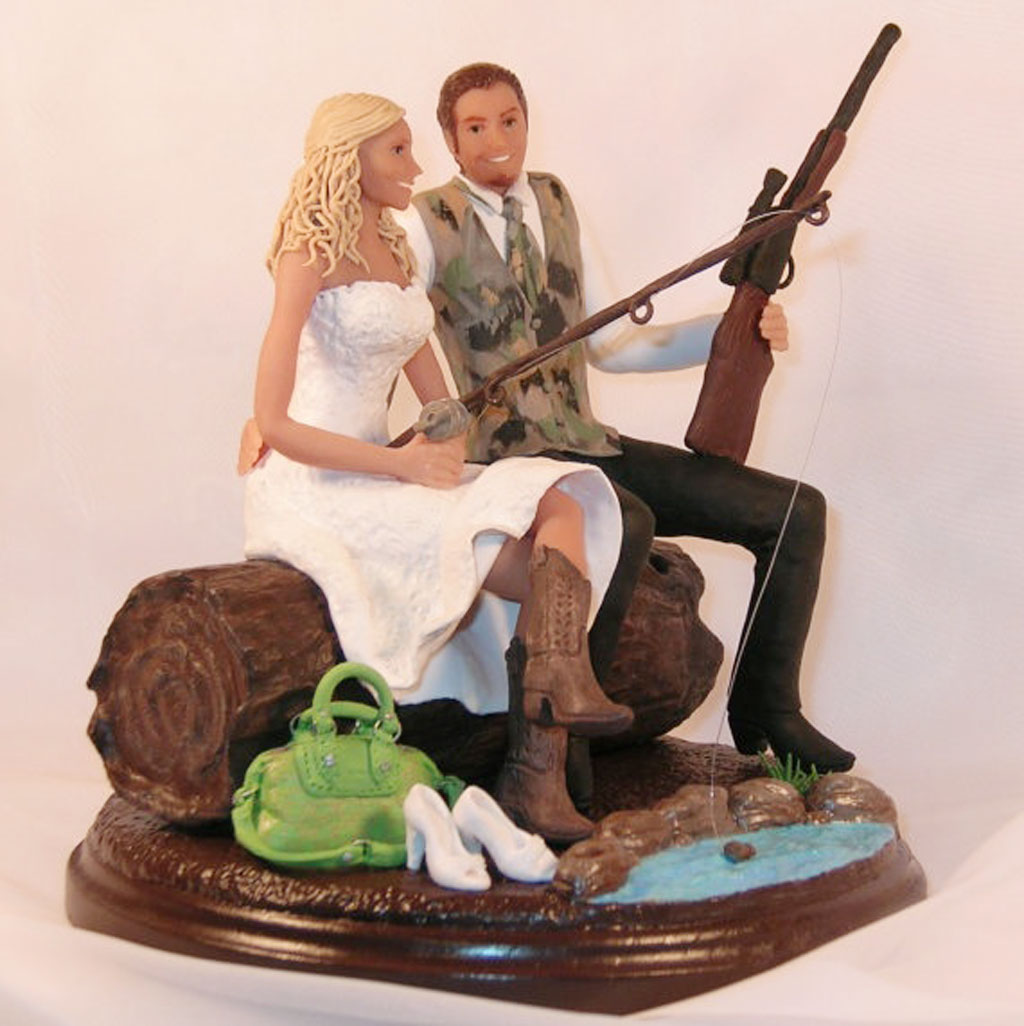 Hunting And Fishing Wedding Cake Toppers Wedding Cake ...