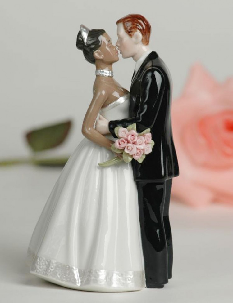Interracial Wedding Cakes Topper 49