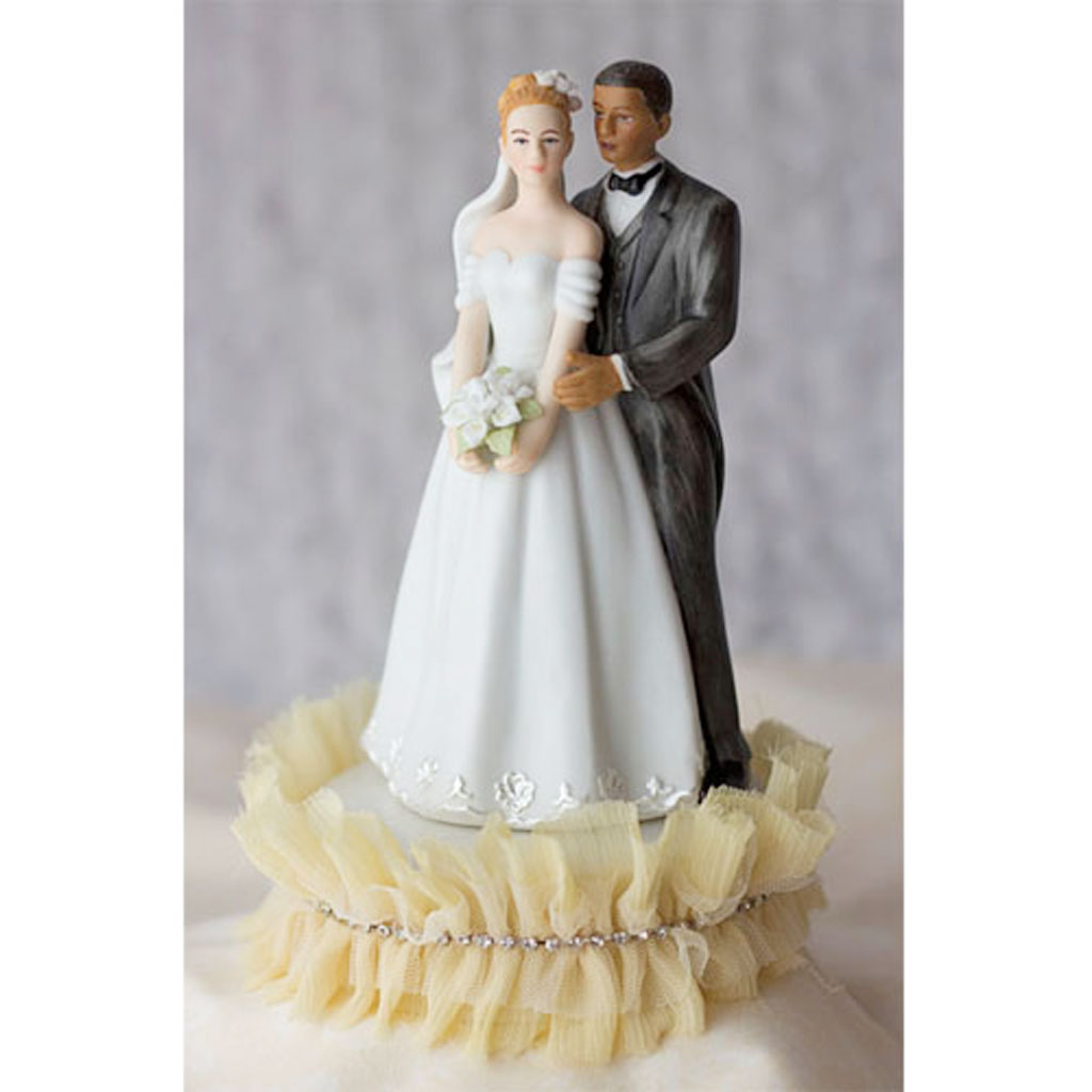 Interracial Wedding Cakes Topper 40