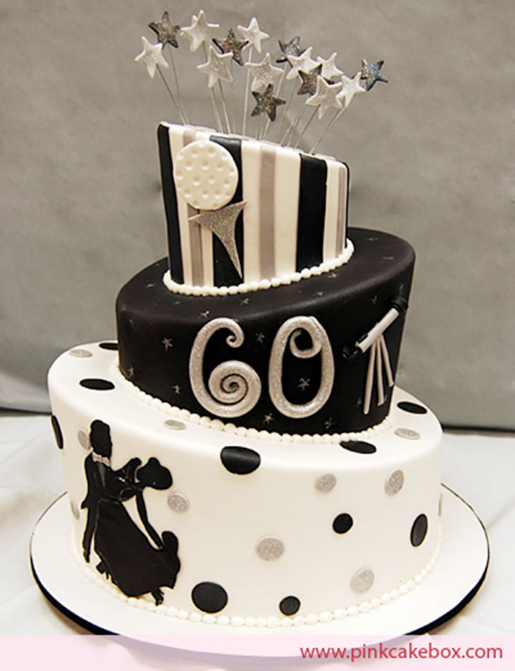 60th Birthday Cake Designs Picture in Birthday Cake
