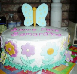 1024x768px Butterfly Birthday Cake Picture in Birthday Cake