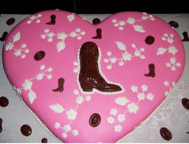 Cowboy Valentines Day Cake Designs Picture in Valentine Cakes