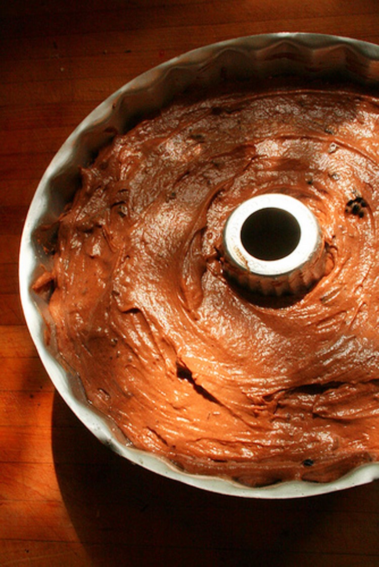 Dark Chocolate Blackberry Pound Cake Picture in Chocolate Cake
