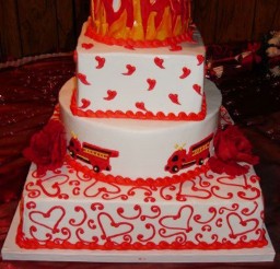 1024x1381px Fire Fighter Wedding Cake Picture in Wedding Cake