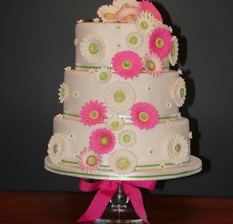 1024x1365px Gerber Daisy Wedding Cakes Picture in Wedding Cake