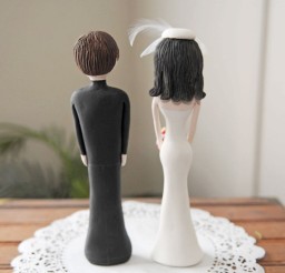 1024x1024px Handmade Polymer Clay Wedding Cake Topper Picture in Wedding Cake