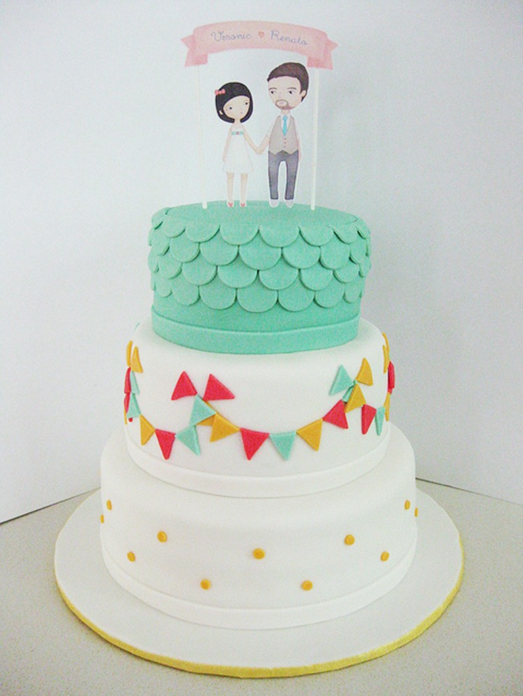 Whimsical Wedding Cake Ideas Picture in Wedding Cake