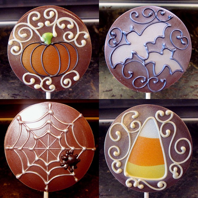 Chocolate Halloween Candy Picture in Chocolate Cake