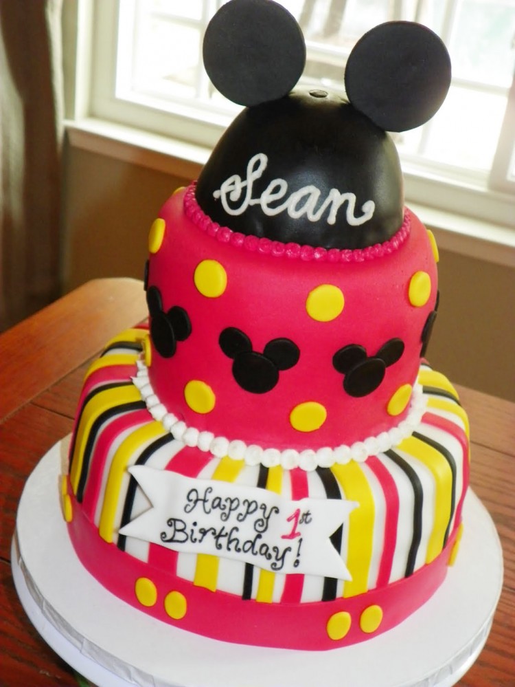 Mickey Mouse Birthday Ideas Picture in Birthday Cake