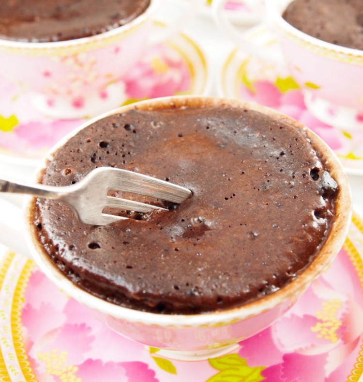 Molten Chocolate Cake In A Mug Recipe : Cake Ideas by Prayface.net