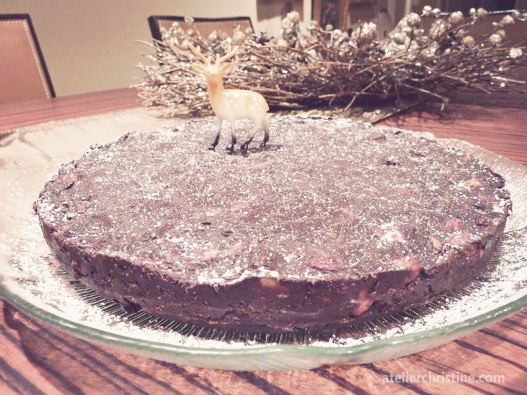 No Bake Jeweled Chocolate Cake Recipe Picture in Chocolate Cake