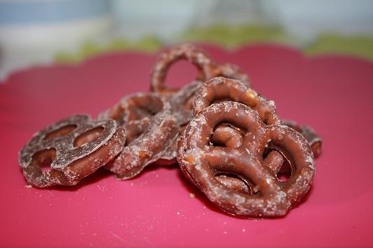 Chocolate Coated Pretzels Picture in Chocolate Cake
