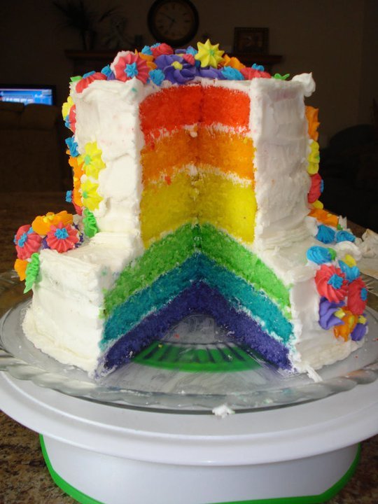 Colored Cake Stands Picture in Cake Decor