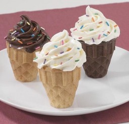 584x400px Ice Cream Cone Pan Picture in Cupcakes